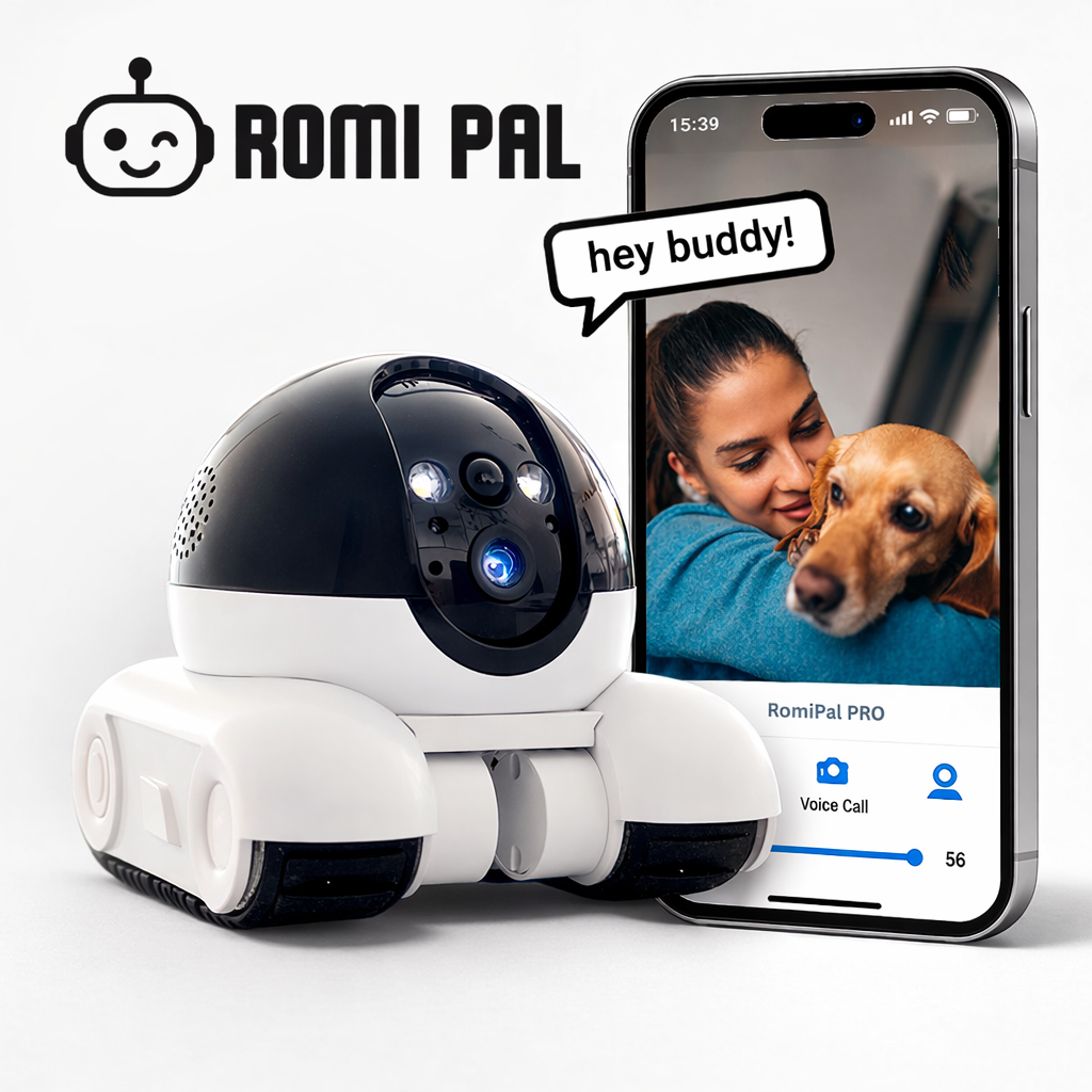 RomiPal PRO 2K long distance camera robot with mobile app live control