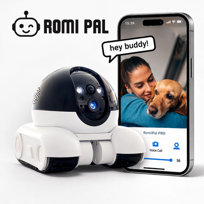 RomiPal PRO 2K long distance camera robot with mobile app live control